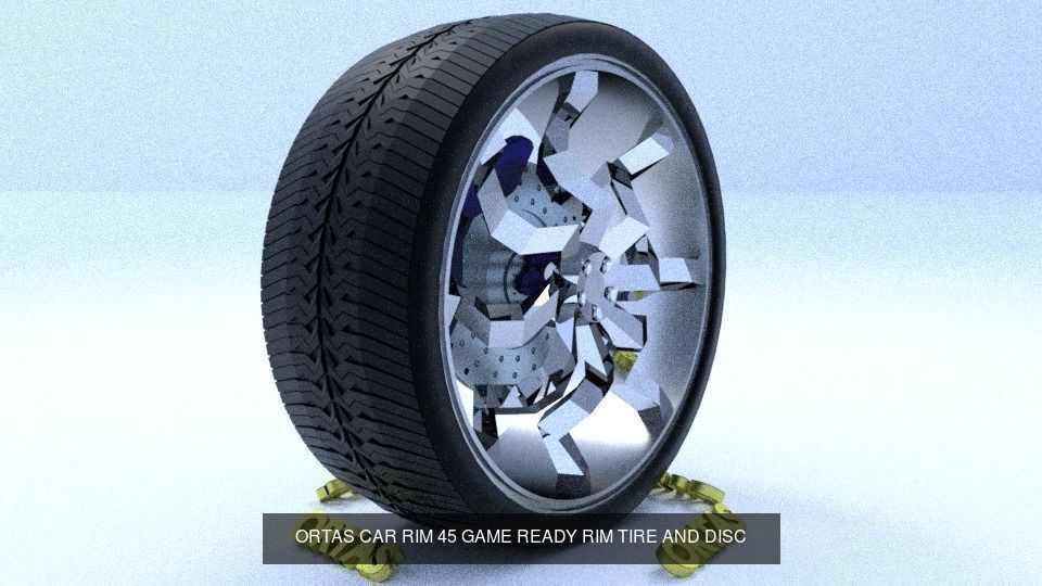 ORTAS CAR RIM 41-42-43-44-45-46-47-48-49-50 GAME READY 3D Model Collection_6