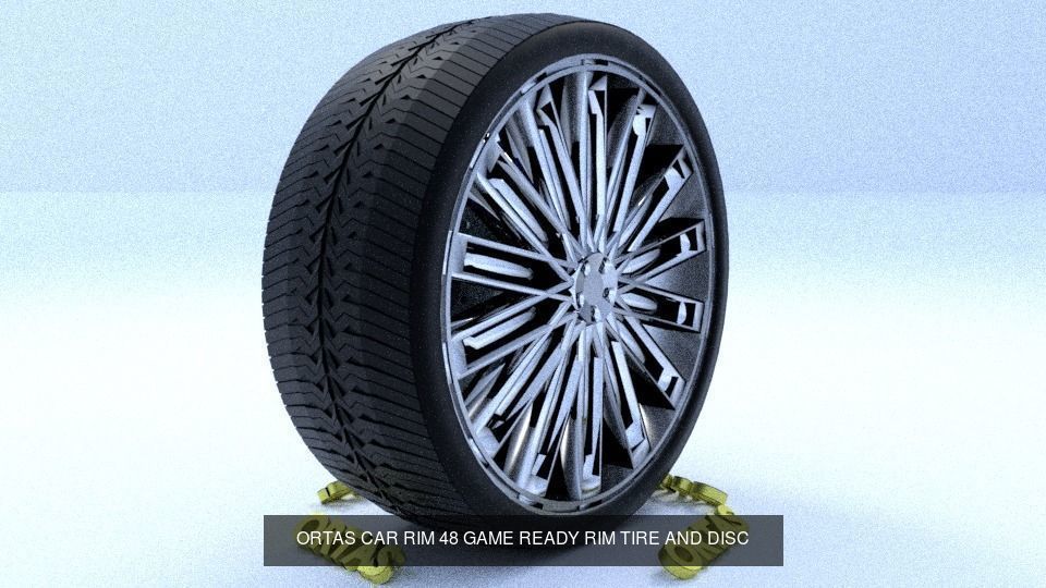 ORTAS CAR RIM 41-42-43-44-45-46-47-48-49-50 GAME READY 3D Model Collection_3