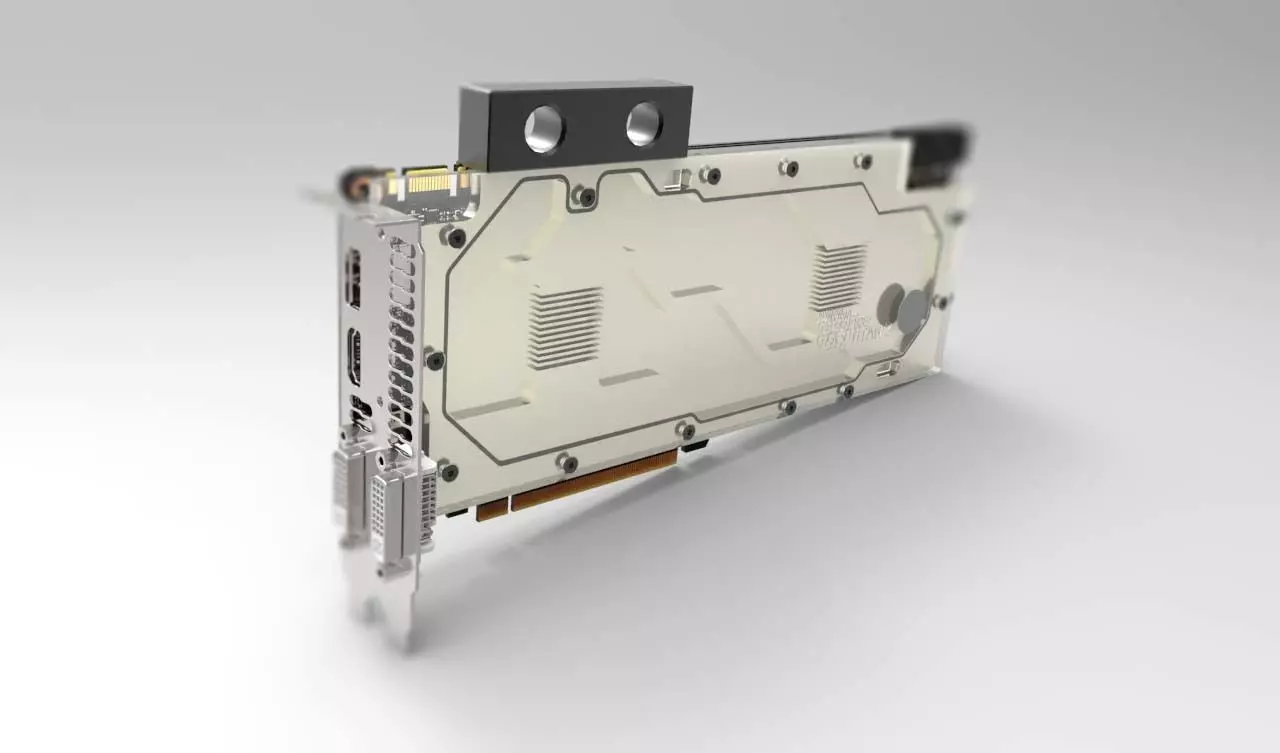 Nvidia GeForce GTX Titan Z with EK Waterblock 3D model