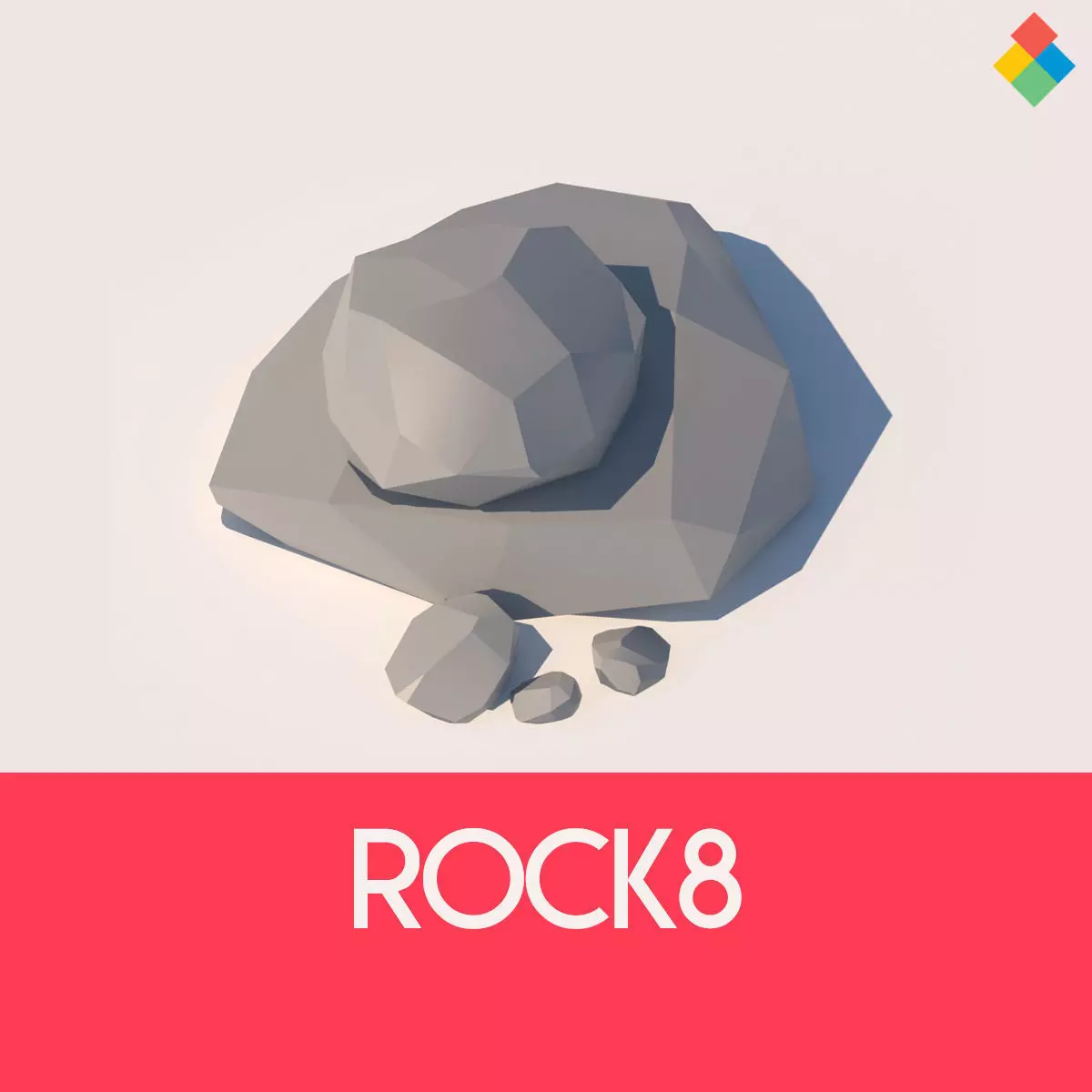 3D model Low poly Rock 8 VR / AR / low-poly | CGTrader
