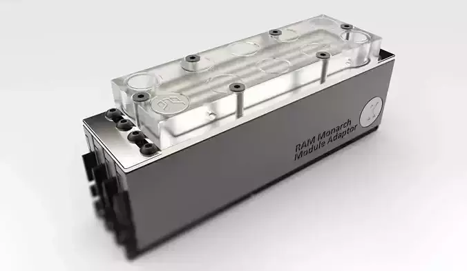 EK Monarch X4 RAM Waterblock 3D model