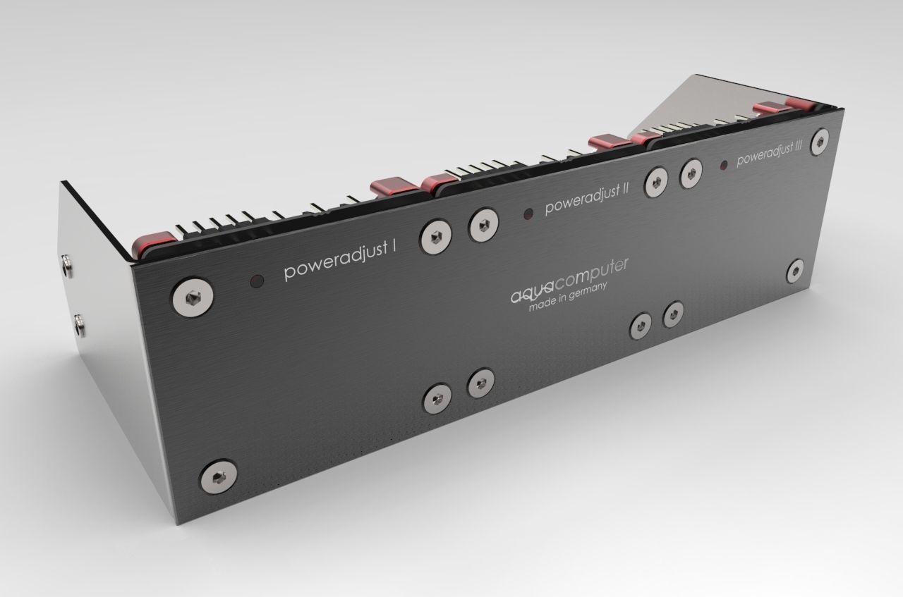 Aquacomputer Poweradjust 3 Ultra Fan Controller 3D model_2