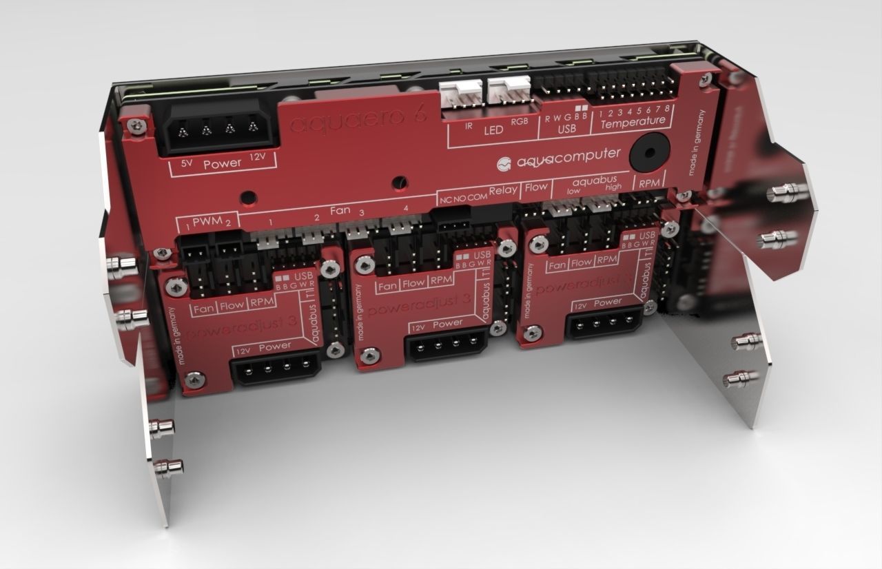 Aquacomputer Aquaero 6 XT Fan Controller 3D model_4