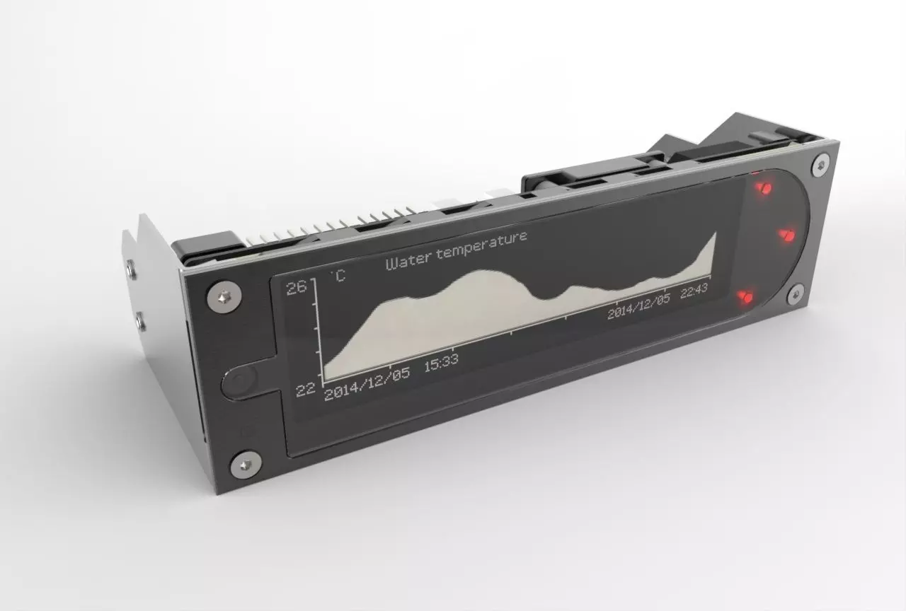 Aquacomputer Aquaero 6 XT Fan Controller 3D model_0