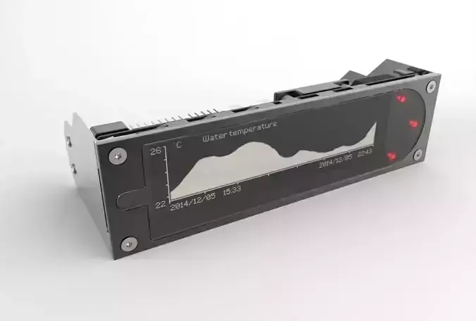 Aquacomputer Aquaero 6 XT Fan Controller 3D model