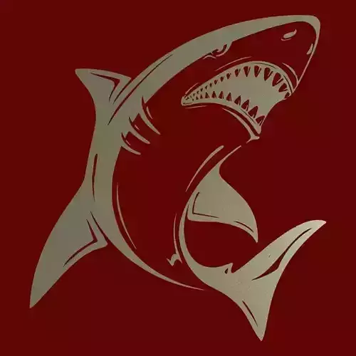 2d vectors DXF EPS shark