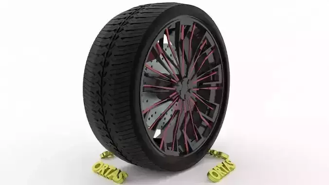ORTAS CAR WHEEL RIM 99 GAME READY WHEEL RIM TIRE 3D model ORTAS CAR WHEEL RIM 99 GAME READY WHEEL RIM TIRE 3D model