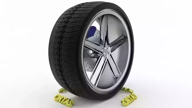 ORTAS CAR WHEEL RIM 89 GAME READY WHEEL RIM TIRE 3D model ORTAS CAR WHEEL RIM 89 GAME READY WHEEL RIM TIRE 3D model