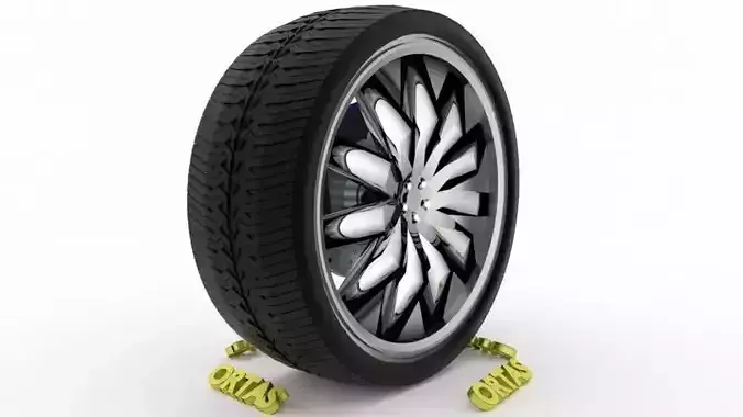 ORTAS CAR WHEEL RIM 85 GAME READY WHEEL RIM TIRE 3D model ORTAS CAR WHEEL RIM 85 GAME READY WHEEL RIM TIRE 3D model