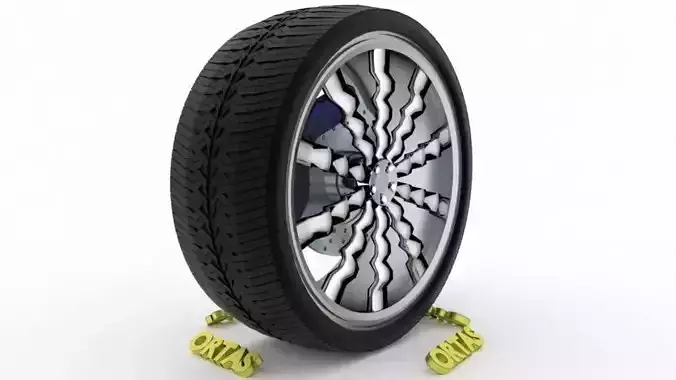 ORTAS CAR WHEEL RIM 110 GAME READY WHEEL RIM TIRE