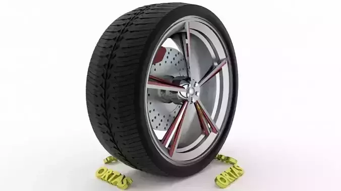 ORTAS CAR WHEEL RIM 109 GAME READY WHEEL RIM TIRE