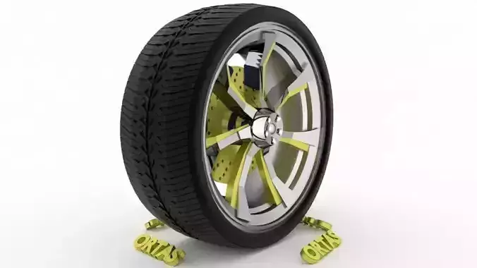 ORTAS CAR WHEEL RIM 107 GAME READY WHEEL RIM TIRE