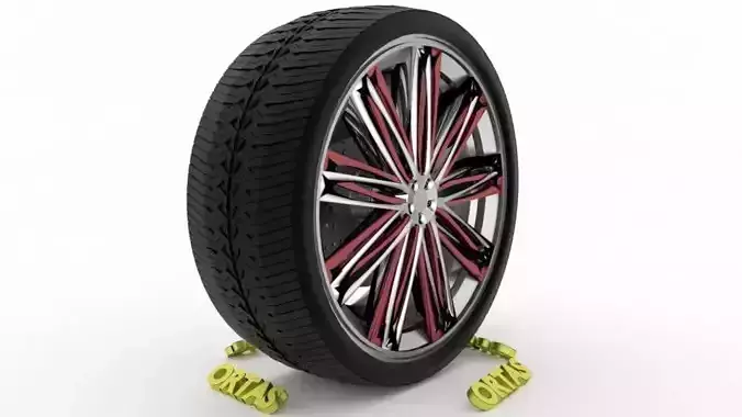 ORTAS CAR WHEEL RIM 105 GAME READY WHEEL RIM TIRE