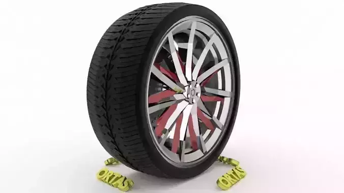 ORTAS CAR WHEEL RIM 104 GAME READY WHEEL RIM TIRE