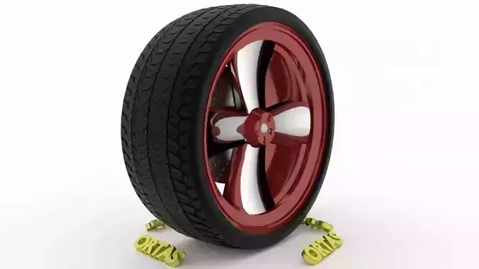 ORTAS CAR WHEEL RIM 100 GAME READY WHEEL RIM TIRE 3D model ORTAS CAR WHEEL RIM 100 GAME READY WHEEL RIM TIRE 3D model