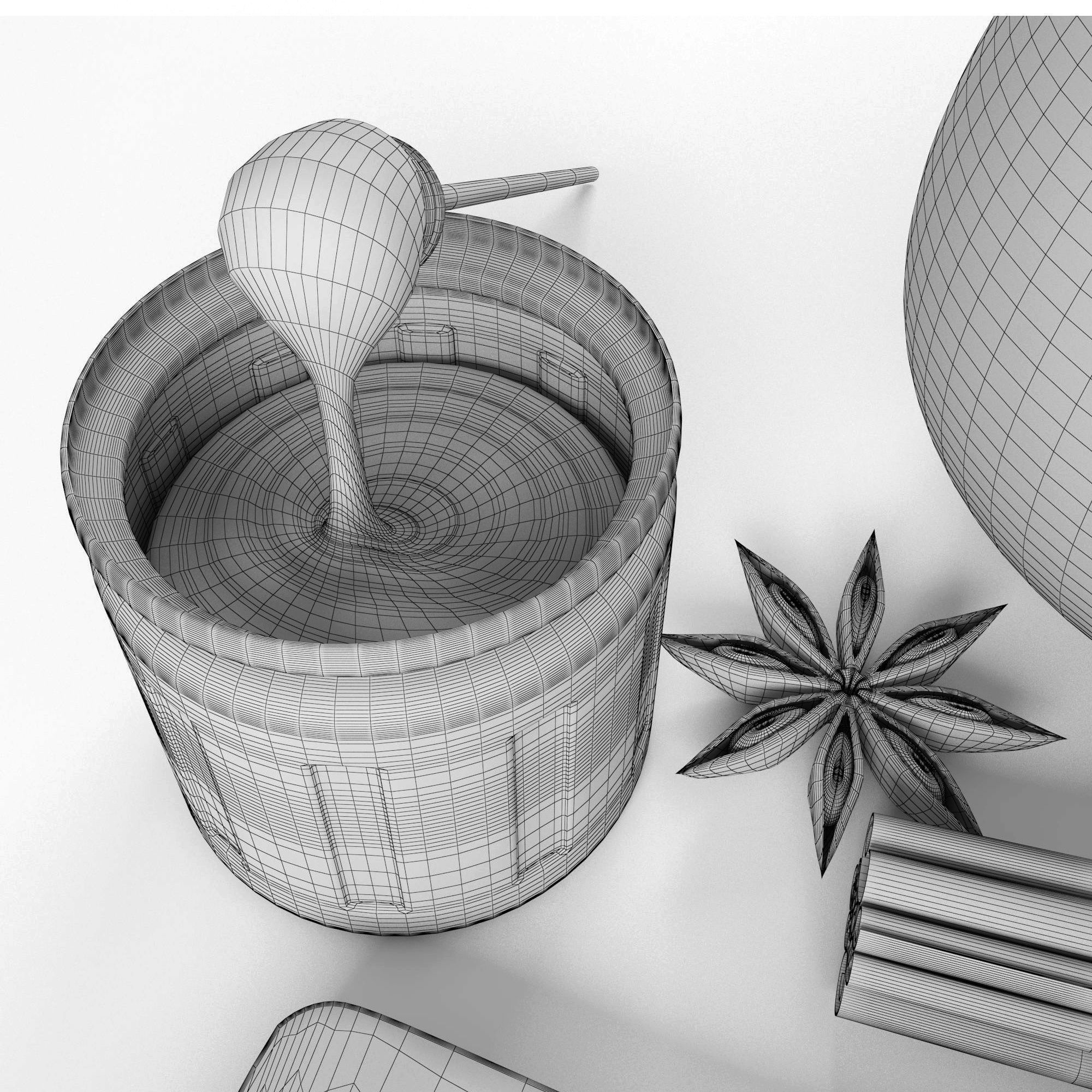 Orange set 1 3D model_7