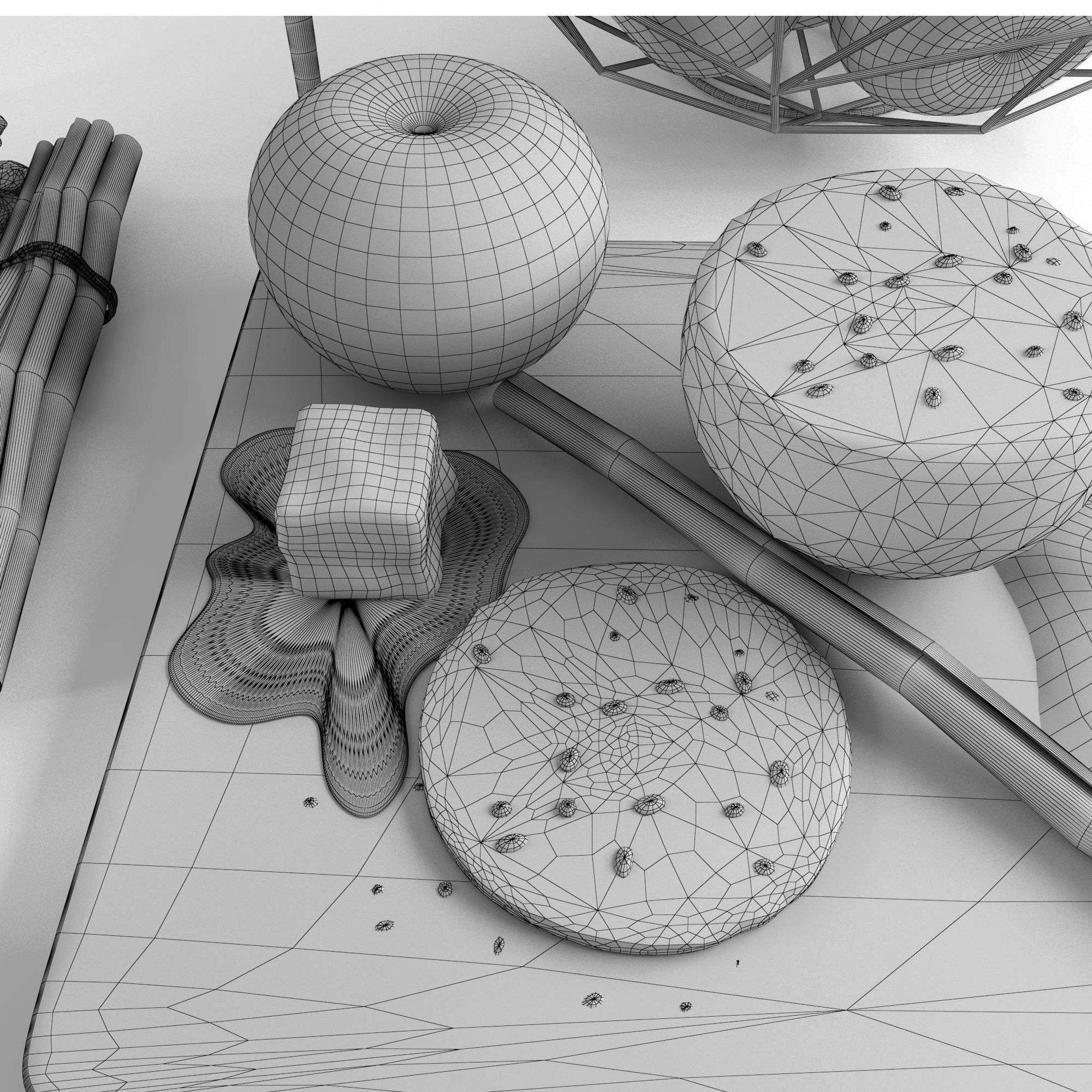 Orange set 1 3D model_6