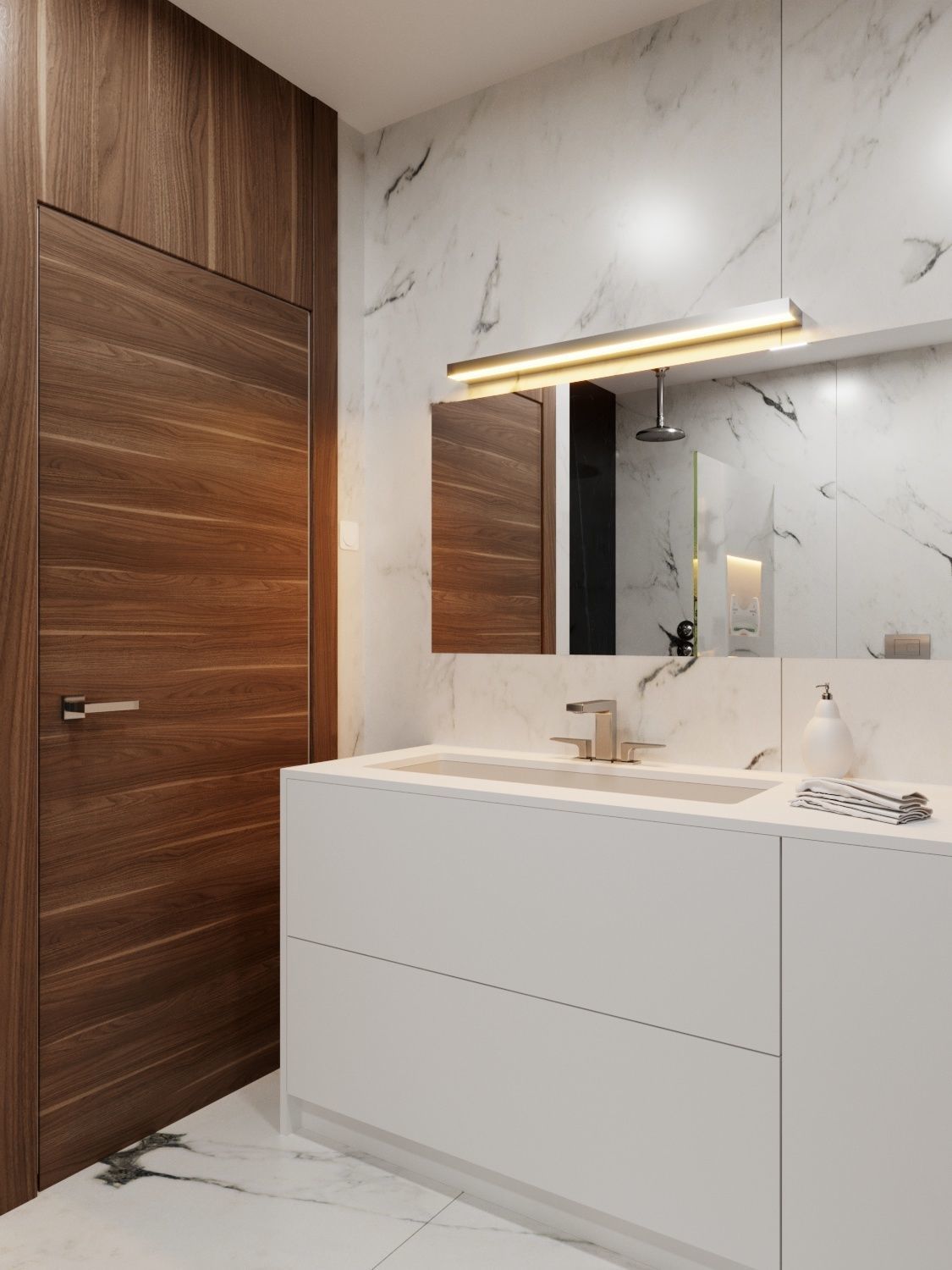 Modern Hi-End Bathroom scene for Cinema 4D and Corona Renderer 3D model_2