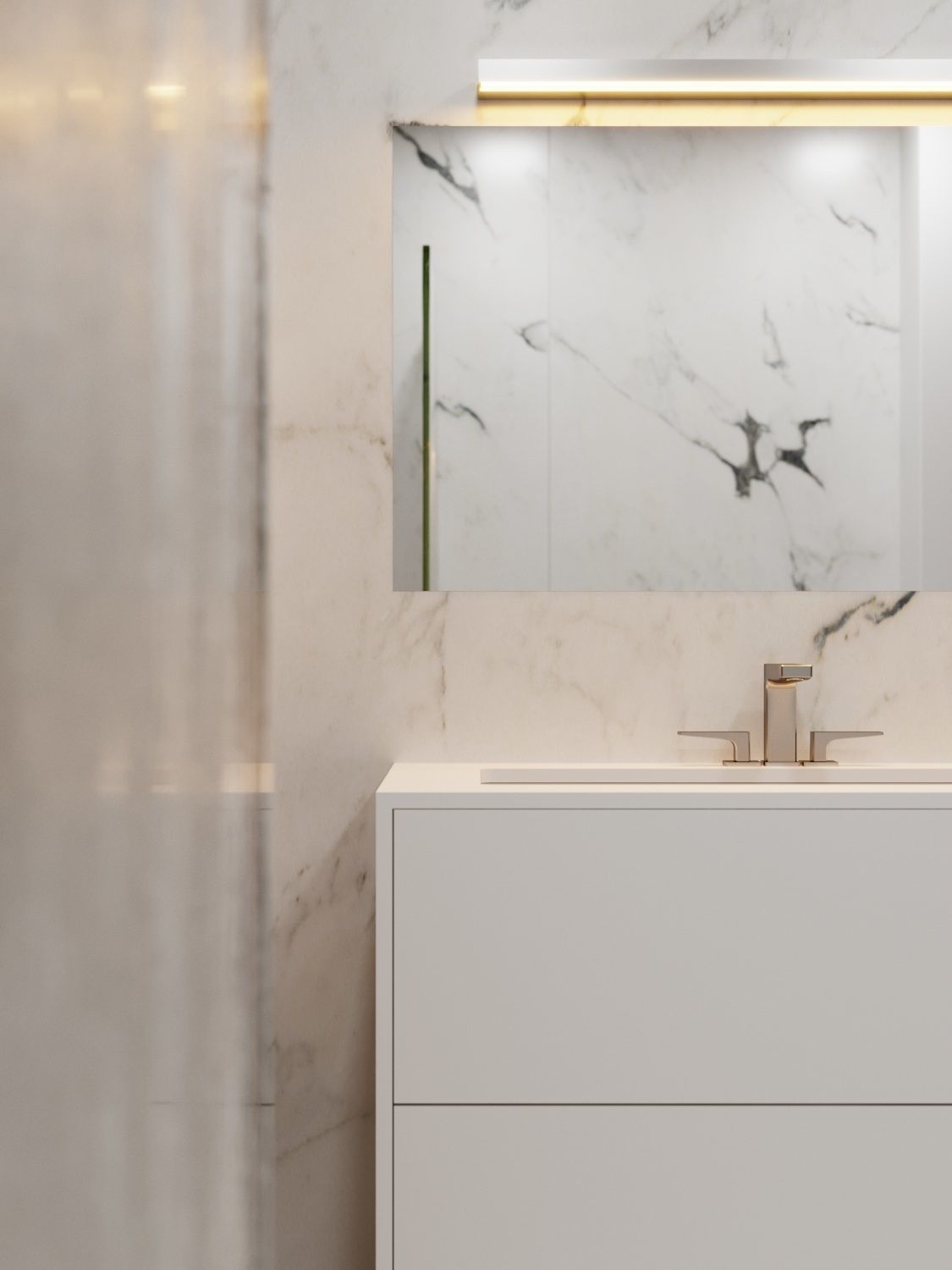 Modern Hi-End Bathroom scene for Cinema 4D and Corona Renderer 3D model_8