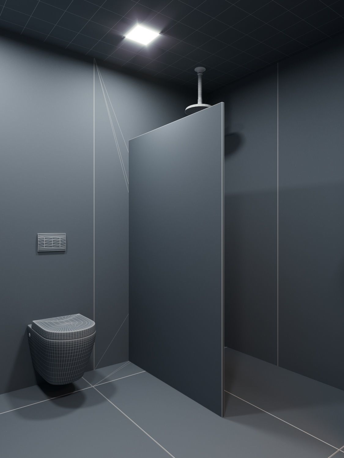 Modern Hi-End Bathroom scene for Cinema 4D and Corona Renderer 3D model_4