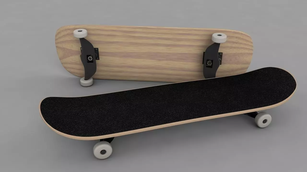 3D Skateboard 3D model_0