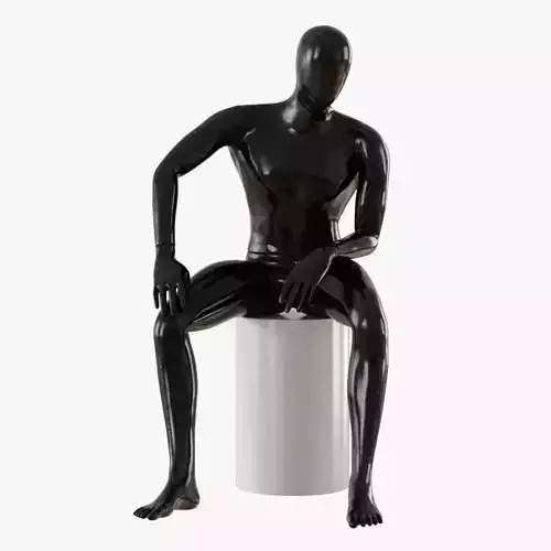 Faceless male mannequin 07 3D model