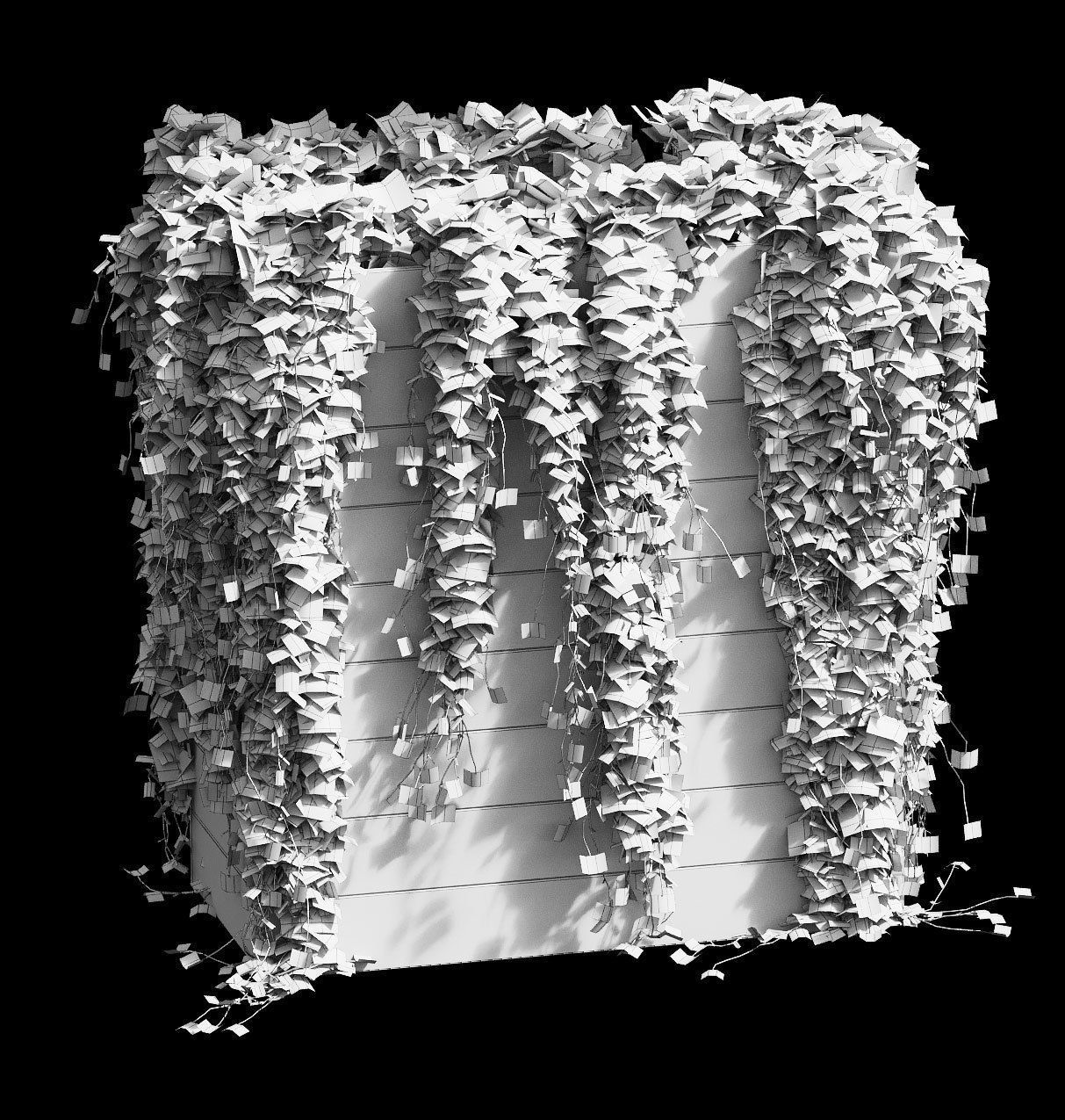 Ivy in tubs - a set of 4 models 3D model_6