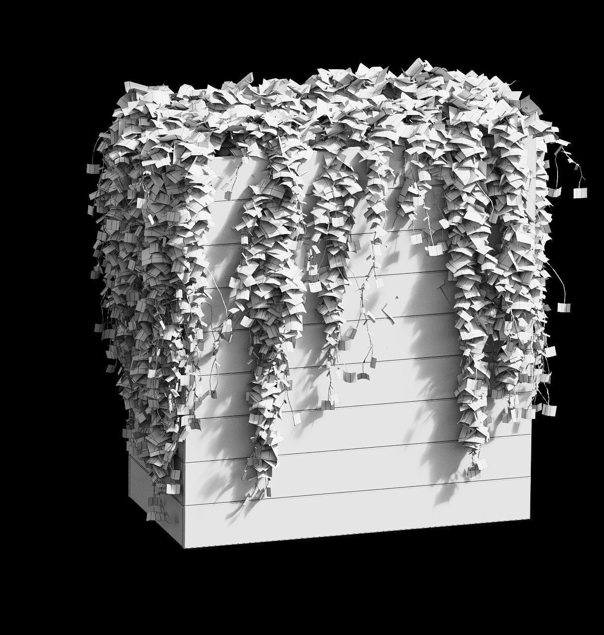 Ivy in tubs - a set of 4 models 3D model_8