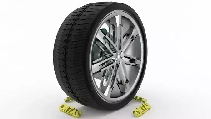 ORTAS CAR WHEEL RIM 139 GAME READY WHEEL RIM TIRE 3D model ORTAS CAR WHEEL RIM 139 GAME READY WHEEL RIM TIRE 3D model