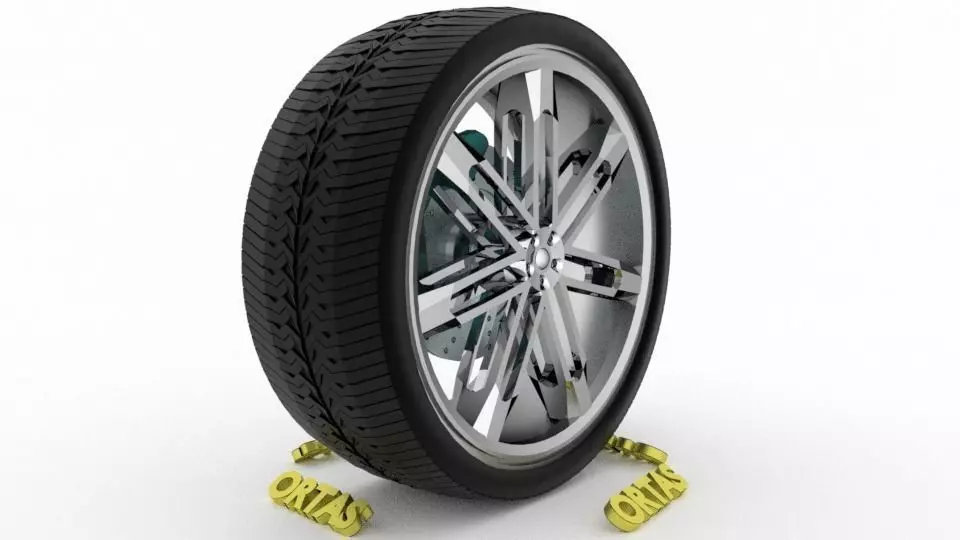 ORTAS CAR WHEEL RIM 139 GAME READY WHEEL RIM TIRE 3D model_0