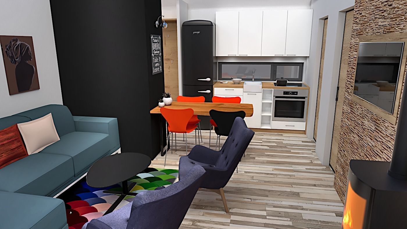 modern vacation house mobile home 3dmodel 3D model_4