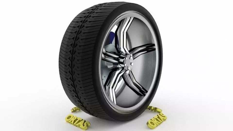 ORTAS CAR WHEEL RIM 137 GAME READY WHEEL RIM TIRE 3D model_0