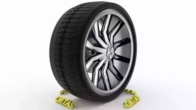 ORTAS CAR WHEEL RIM 135 GAME READY WHEEL RIM TIRE 3D model ORTAS CAR WHEEL RIM 135 GAME READY WHEEL RIM TIRE 3D model