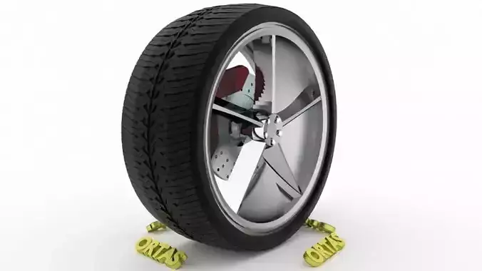 ORTAS CAR WHEEL RIM 127 GAME READY WHEEL RIM TIRE