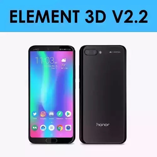 E3D - Huawei Honor 10 Black 