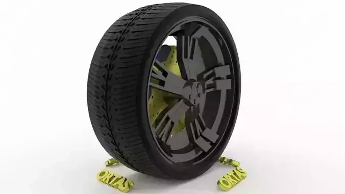 ORTAS CAR WHEEL RIM 120 GAME READY WHEEL RIM TIRE