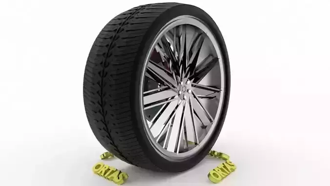 ORTAS CAR WHEEL RIM 117 GAME READY WHEEL RIM TIRE