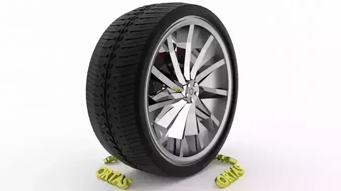 ORTAS CAR WHEEL RIM 116 GAME READY WHEEL RIM TIRE