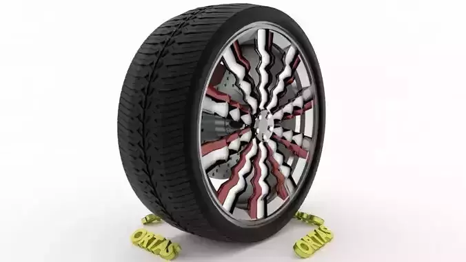 ORTAS CAR WHEEL RIM 114 GAME READY WHEEL RIM TIRE