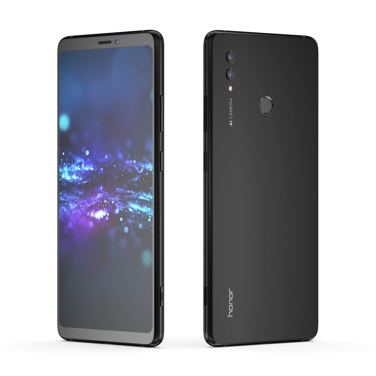 E3D - Huawei Honor Note 10 Black 3D model_2