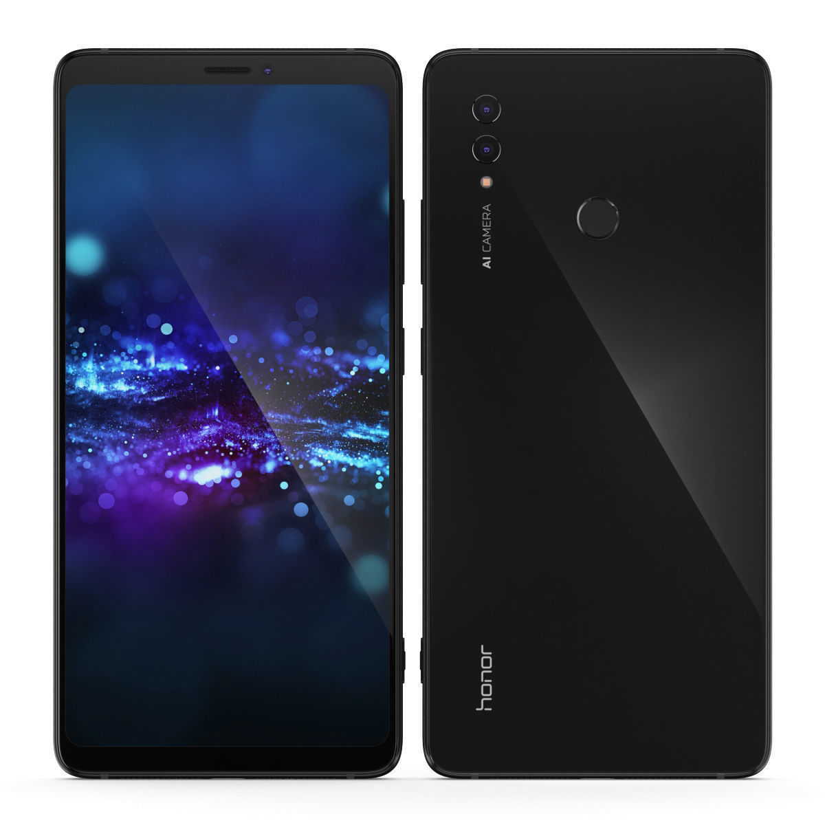 E3D - Huawei Honor Note 10 Black 3D model_1