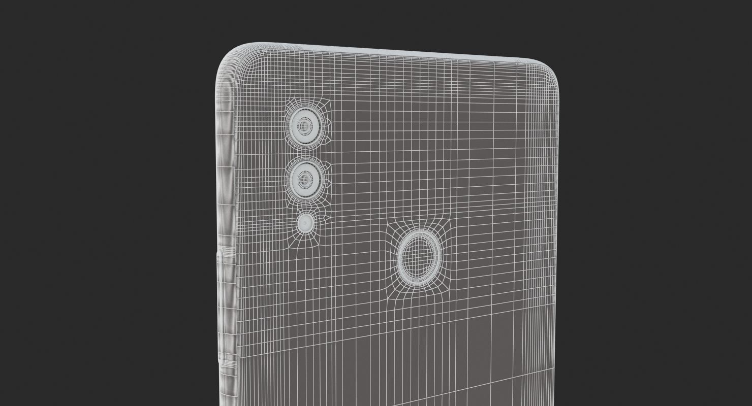 E3D - Huawei Honor Note 10 Black 3D model_11