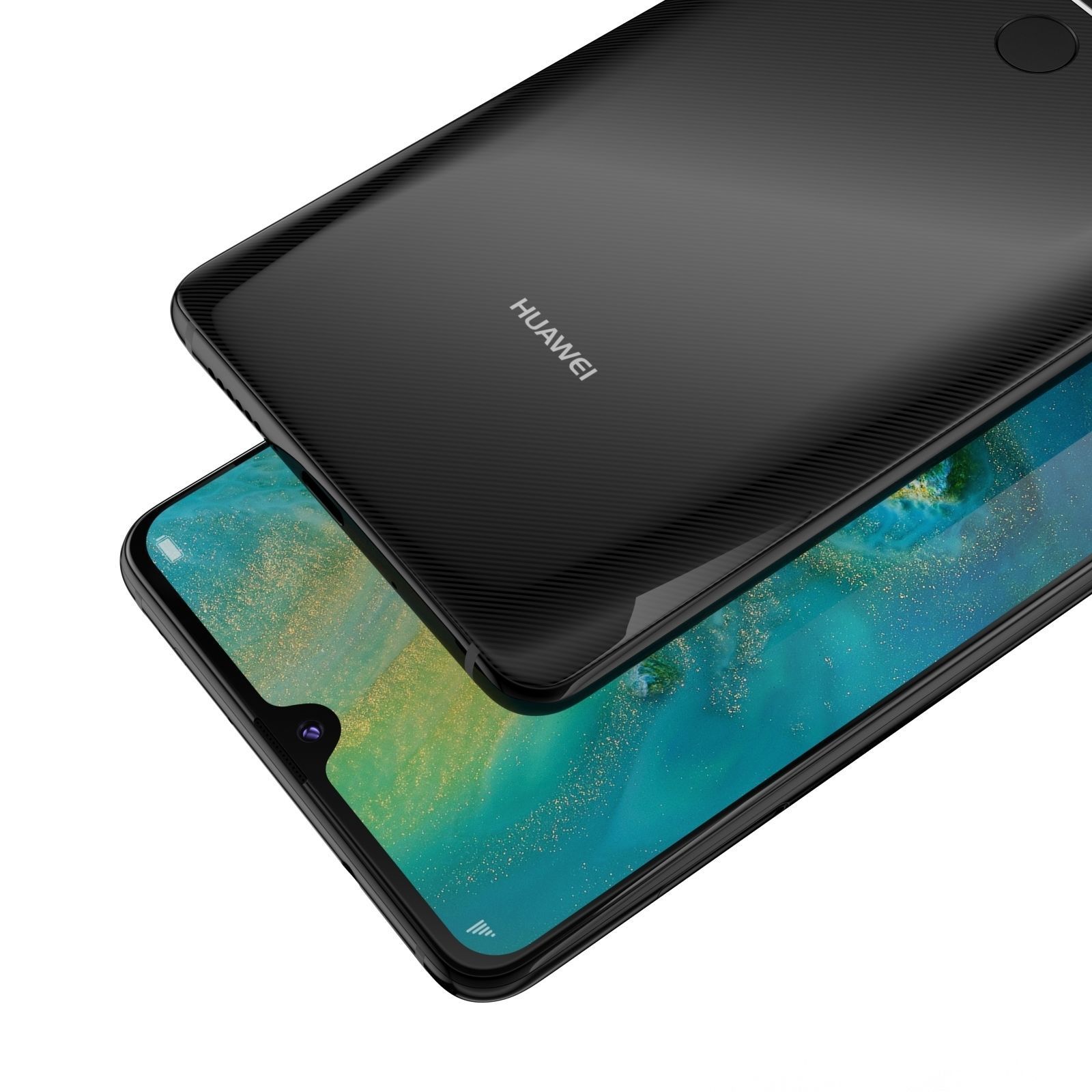 E3D - Huawei Mate 20 Black 3D model_6