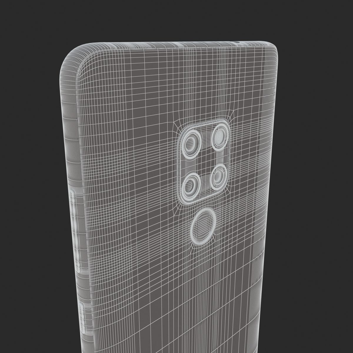 E3D - Huawei Mate 20 Black 3D model_13