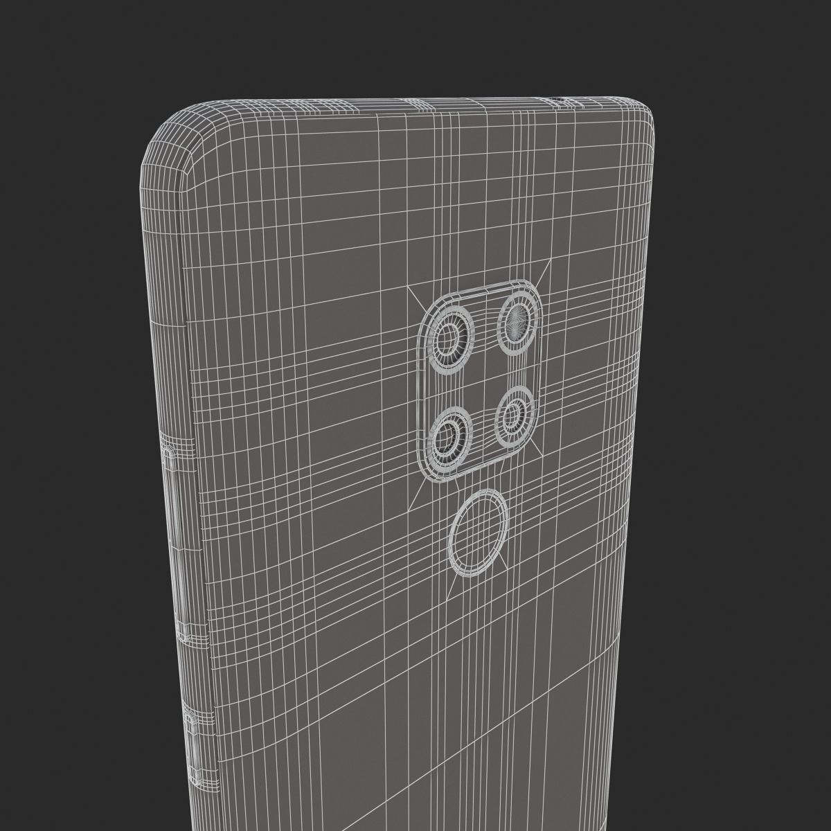 E3D - Huawei Mate 20 Black 3D model_12