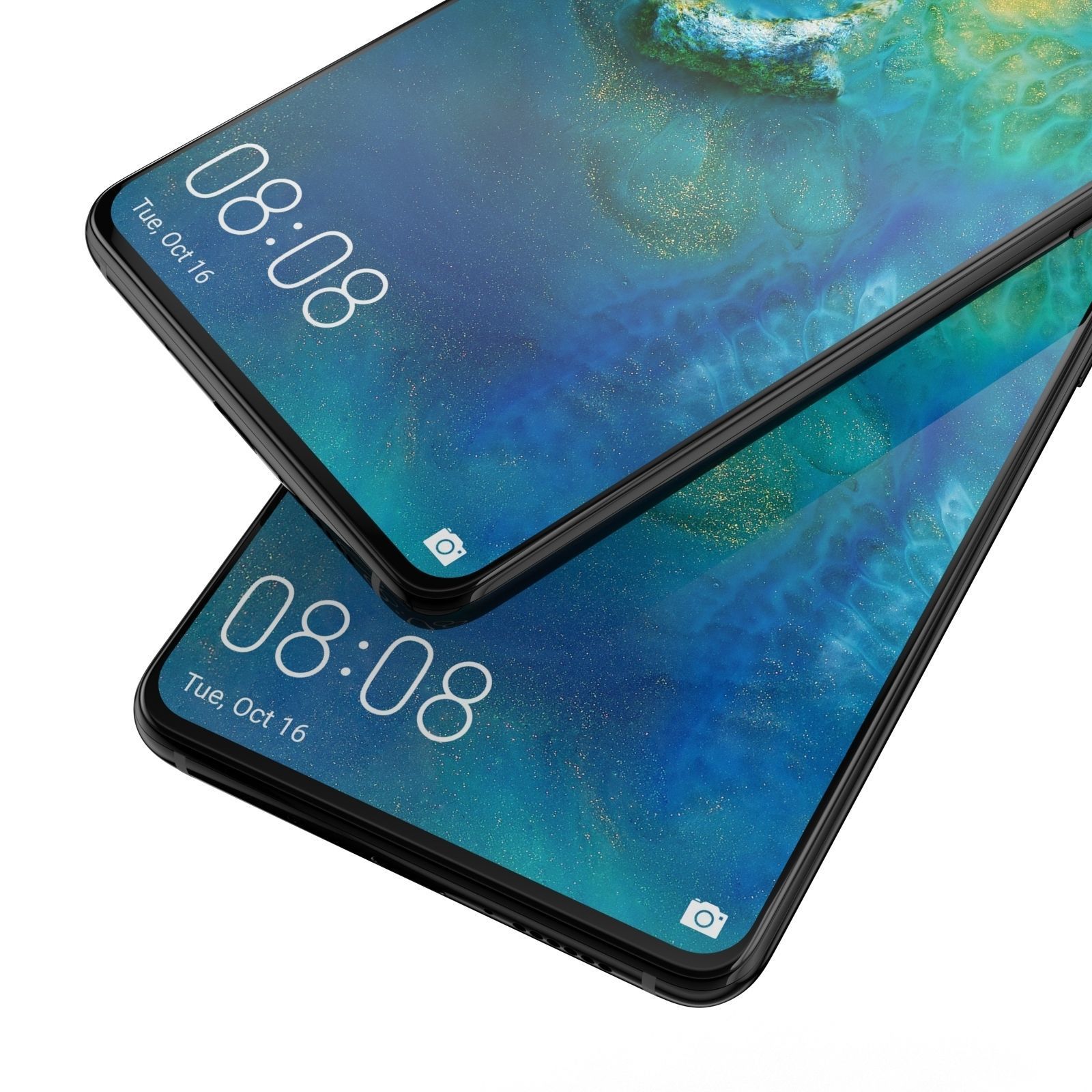E3D - Huawei Mate 20 Black 3D model_7