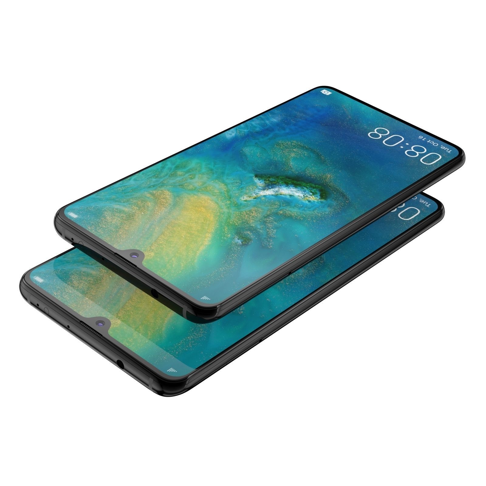E3D - Huawei Mate 20 Black 3D model_5