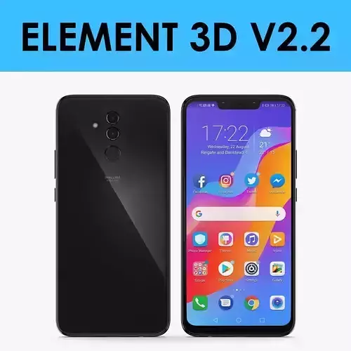 E3D - Huawei Mate 20 Lite Space Gray