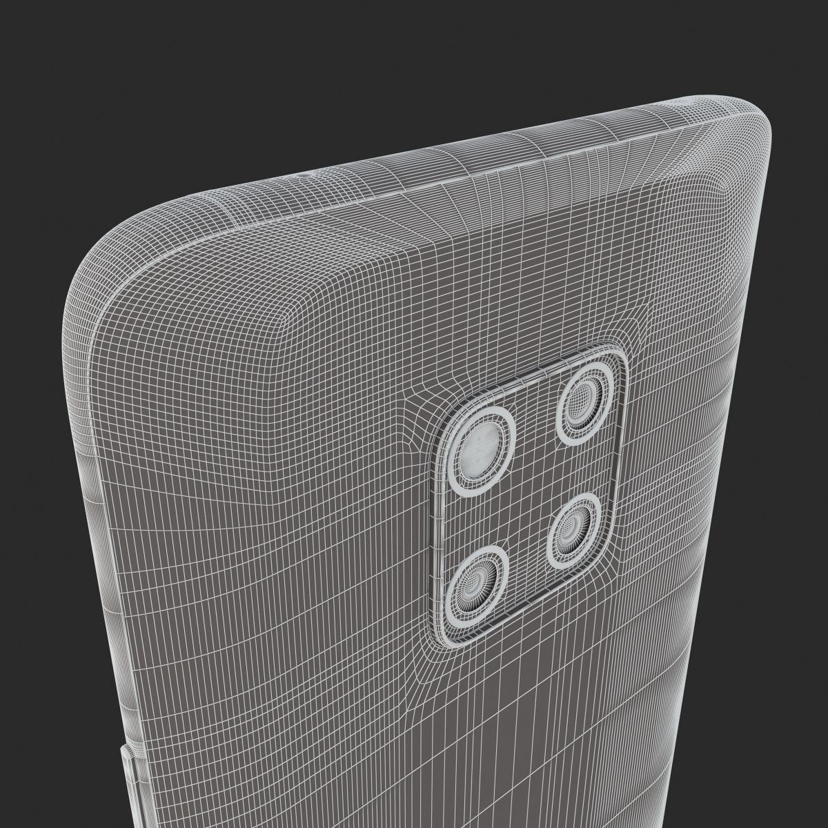 E3D - Huawei Mate 20 Pro Black 3D model_16