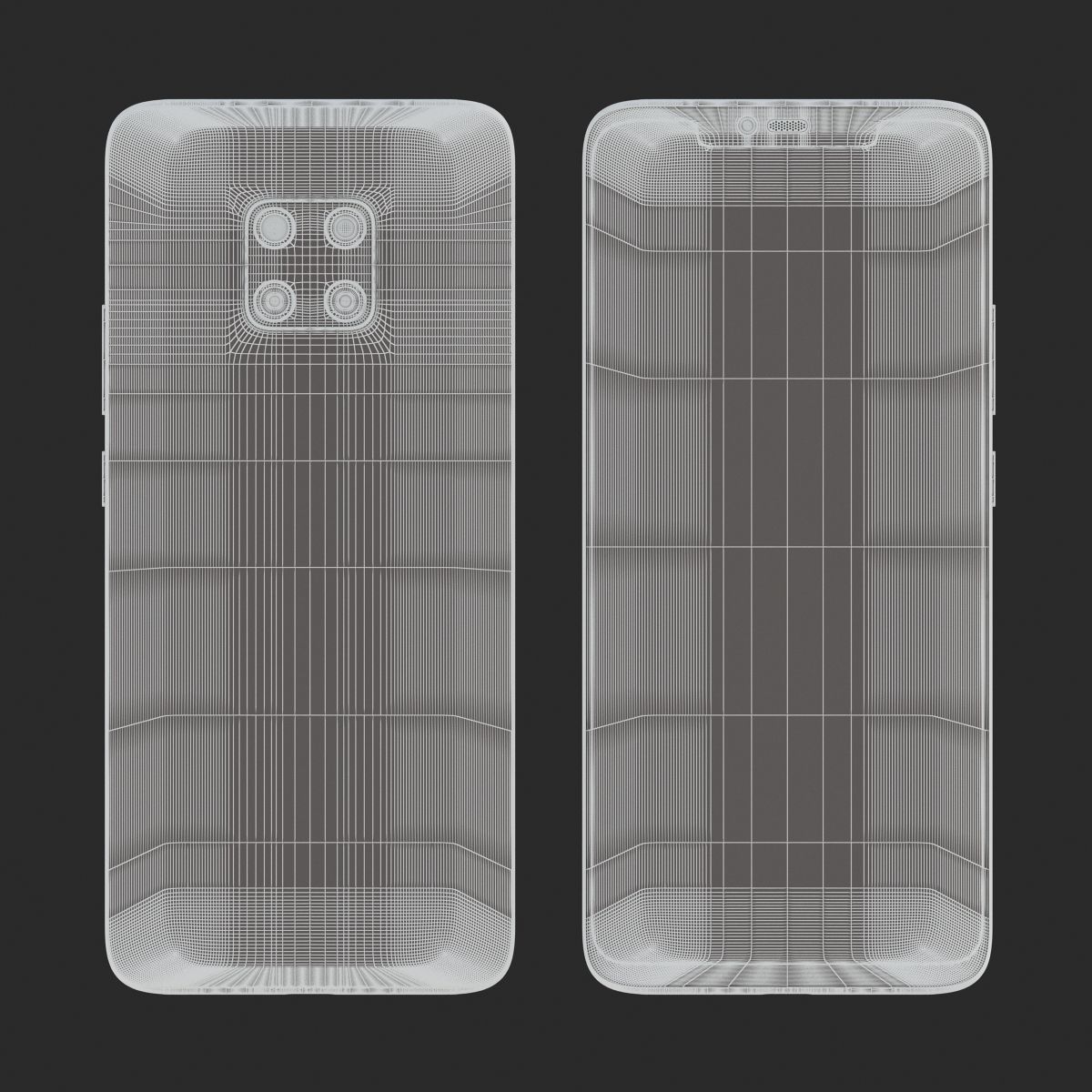 E3D - Huawei Mate 20 Pro Black 3D model_8